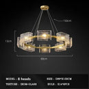 GobekUsa Crystal Ceiling Chandelier: Modern Luxury Pendant Light for Living Room and Restaurant
