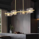 GobekUsa Crystal Ceiling Chandelier: Modern Luxury Pendant Light for Living Room and Restaurant