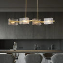 GobekUsa Crystal Ceiling Chandelier: Modern Luxury Pendant Light for Living Room and Restaurant