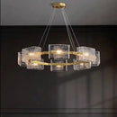 GobekUsa Crystal Ceiling Chandelier: Modern Luxury Pendant Light for Living Room and Restaurant