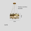 GobekUsa Crystal Ceiling Chandelier LED Hanging Lamps for Living Room Luxe Décor