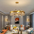 GobekUsa Crystal Ceiling Chandelier LED Hanging Lamps for Living Room Luxe Décor
