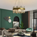GobekUsa Crystal Ceiling Chandelier LED Hanging Lamps for Living Room Luxe Décor