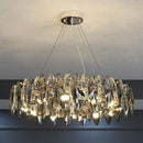 GobekUsa Crystal Ceiling Chandelier LED Modern Luxury Lighting for Living Dining Bedroom