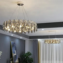 GobekUsa Crystal Ceiling Chandelier LED Modern Luxury Lighting for Living Dining Bedroom