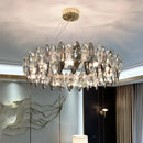 GobekUsa Crystal Ceiling Chandelier LED Modern Luxury Lighting for Living Dining Bedroom