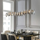 GobekUsa Crystal Ceiling Chandelier LED Modern Luxury Lighting for Living Dining Bedroom