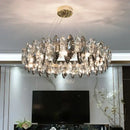GobekUsa Crystal Ceiling Chandelier LED Modern Luxury Lighting for Living Dining Bedroom