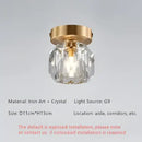 GobekUsa Diamond Crystal Ceiling Lights: Modern LED Fixture for Bedroom, Corridor, Aisle, Entrance, Bar, Cafe