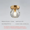 GobekUsa Diamond Crystal Ceiling Lights: Modern LED Fixture for Bedroom, Corridor, Aisle, Entrance, Bar, Cafe