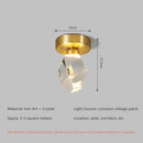 GobekUsa Diamond Crystal Ceiling Lights: Modern LED Fixture for Bedroom, Corridor, Aisle, Entrance, Bar, Cafe