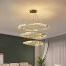 GobekUsa Crystal Stainless Steel Ceiling Pendant Light for Luxurious Living