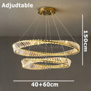 GobekUsa Crystal Stainless Steel Ceiling Pendant Light for Luxurious Living