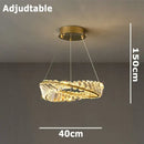 GobekUsa Crystal Stainless Steel Ceiling Pendant Light for Luxurious Living