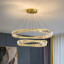 GobekUsa Crystal Stainless Steel Ceiling Pendant Light for Luxurious Living