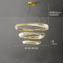 GobekUsa Crystal Stainless Steel Ceiling Pendant Light for Luxurious Living