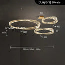 GobekUsa Crystal Stainless Steel Ceiling Pendant Light for Luxurious Living