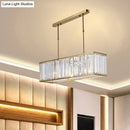 GobekUsa Modern 3-Light Clear Crystal Chandelier for Bedroom and Dining Room