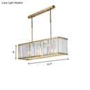 GobekUsa Modern 3-Light Clear Crystal Chandelier for Bedroom and Dining Room