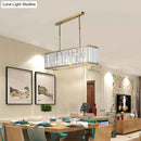 GobekUsa Modern 3-Light Clear Crystal Chandelier for Bedroom and Dining Room