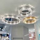 GobekUsa Elegant Gold Crystal Chandelier Ceiling Light for Luxury Home Decor