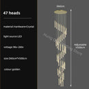GobekUsa Crystal Chandelier: Modern Luxury Pendant Lighting for Home Decor
