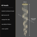 GobekUsa Crystal Chandelier: Modern Luxury Pendant Lighting for Home Decor