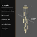 GobekUsa Crystal Chandelier: Modern Luxury Pendant Lighting for Home Decor