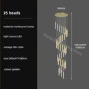 GobekUsa Crystal Chandelier: Modern Luxury Pendant Lighting for Home Decor