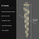 GobekUsa Crystal Chandelier: Modern Luxury Pendant Lighting for Home Decor