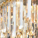 GobekUsa Crystal Circle Ceiling Chandelier with LED Lighting for Designer Dining Room