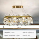 GobekUsa Crystal Circle Ceiling Chandelier with LED Lighting for Designer Dining Room