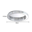 GobekUsa Crystal Circle Chandelier: Modern Nordic LED Ceiling Lamp for Living Room, Bedroom, Study