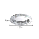 GobekUsa Crystal Circle Chandelier: Modern Nordic LED Ceiling Lamp for Living Room, Bedroom, Study
