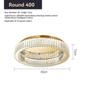 GobekUsa Crystal Circle LED Ceiling Chandelier for Modern Living Spaces