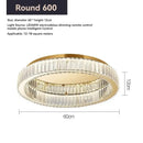 GobekUsa Crystal Circle LED Ceiling Chandelier for Modern Living Spaces