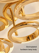 GobekUsa Circle Ring LED Ceiling Light - Modern Minimalist Luxury Acrylic Bedroom Lighting Fixtures