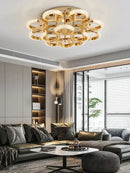 GobekUsa Circle Ring LED Ceiling Light - Modern Minimalist Luxury Acrylic Bedroom Lighting Fixtures