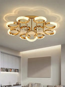GobekUsa Circle Ring LED Ceiling Light - Modern Minimalist Luxury Acrylic Bedroom Lighting Fixtures