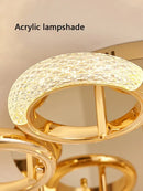 GobekUsa Circle Ring LED Ceiling Light - Modern Minimalist Luxury Acrylic Bedroom Lighting Fixtures