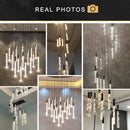 GobekUsa Crystal Circular Staircase Chandelier for Villa Duplex Foyer Decoration