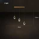 GobekUsa Crystal Copper Round Chandelier: Elegant LED Suspension Lamp for Dinning Room