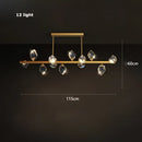GobekUsa Crystal Copper Round Chandelier: Elegant LED Suspension Lamp for Dinning Room