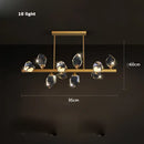 GobekUsa Crystal Copper Round Chandelier: Elegant LED Suspension Lamp for Dinning Room
