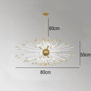 GobekUsa Crystal Dandelion LED Chandelier for Luxury Indoor Decor