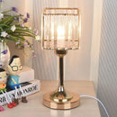 GobekUsa Crystal Desk Lamp USB Charging Night Light for Living Room Bedroom Decor