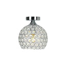 Modern gold crystal diamond ceiling light for dining room by Decorbites