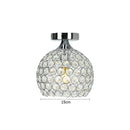 Modern gold crystal diamond ceiling light for dining room by Decorbites