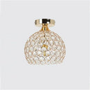Modern gold crystal diamond ceiling light for dining room by Decorbites