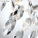 GobekUsa Modern Gold Wall Sconce with Crystal Drop - 2-Light Branch Mount